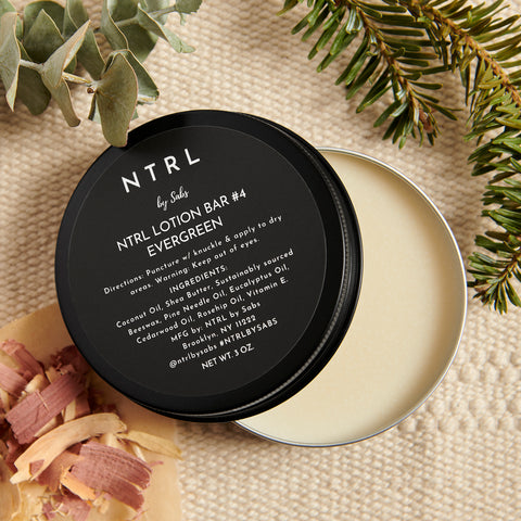 3 oz. NTRL Lotion Bar #4 Evergreen