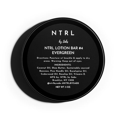 3 oz. NTRL Lotion Bar #4 Evergreen